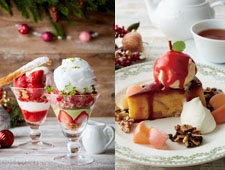 Afternoon Tea りんごスイーツやパフェ仕立てのクリスマスケーキを発売
